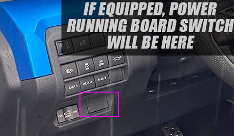 2024 Toyota Tacoma Power Running Board Side Step Switch Relocation Harness - Plug & Play