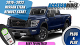 Remote Start for Nissan Titan DIESEL 2016 - 2024 - Plug & Play - PUSH START