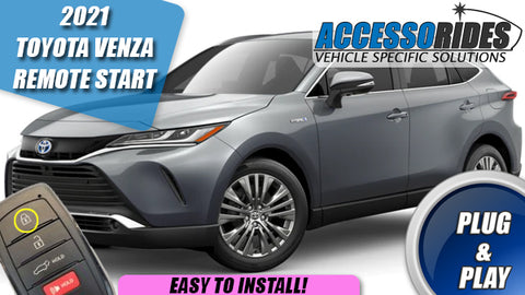 2021 Toyota Venza Hybrid Remote Start Plug & Play