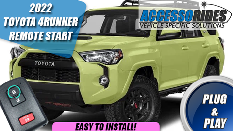 2022 2023 2024 Toyota 4Runner Remote Starter Plug & Play Kit for Push Start (Door Shutdown)