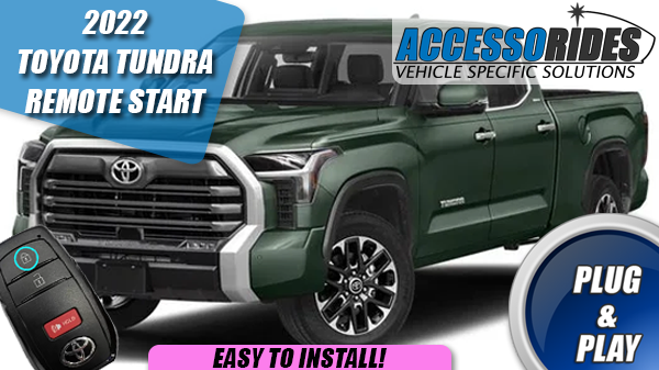 2022 - 2025 Toyota Tundra Remote Start Kit - Plug & Play - PUSH START ...