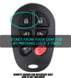 Remote Start Kit for 2011 - 2014 Toyota Sienna - 100% Plug & Play - G KEY START