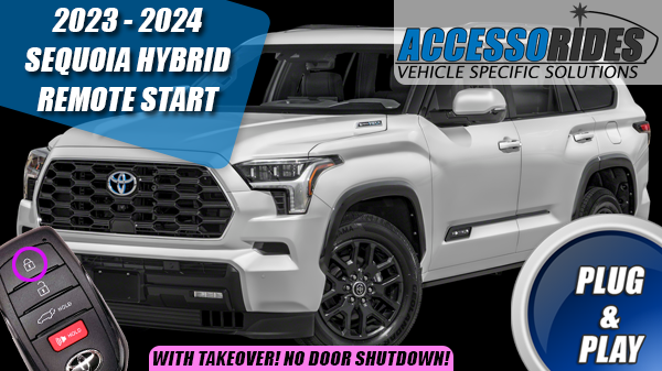 2023 2024 Toyota Sequoia Hybrid Remote Start Kit - Plug & Play - PUSH ...