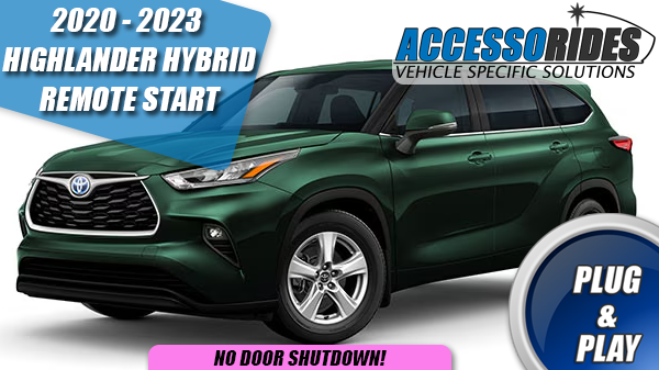 2020 toyota highlander hybrid remote start sales