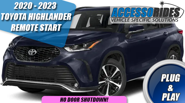 2020 toyota highlander remote start sales