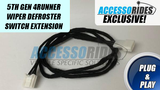 Wiper Defroster Switch Extension Relocation Harness for 5th Gen 4Runner - Plug & Play
