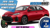 Toyota Corolla 2014 - 2019 Remote Start Kit - Plug & Play  - KEY START
