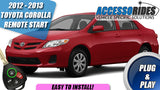 Remote Start for Toyota Corolla 2012 2013 - Plug & Play - KEY START
