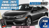 2016 2021 Honda Civic Remote Start Plug & Play