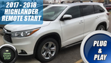 Toyota Highlander Remote Start 2016 2017 2018 2019