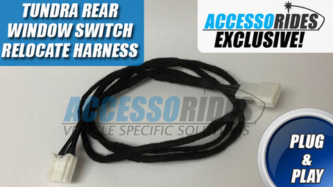 TOyota Tundra Rear Window Switch Move Relocate Extension Harness